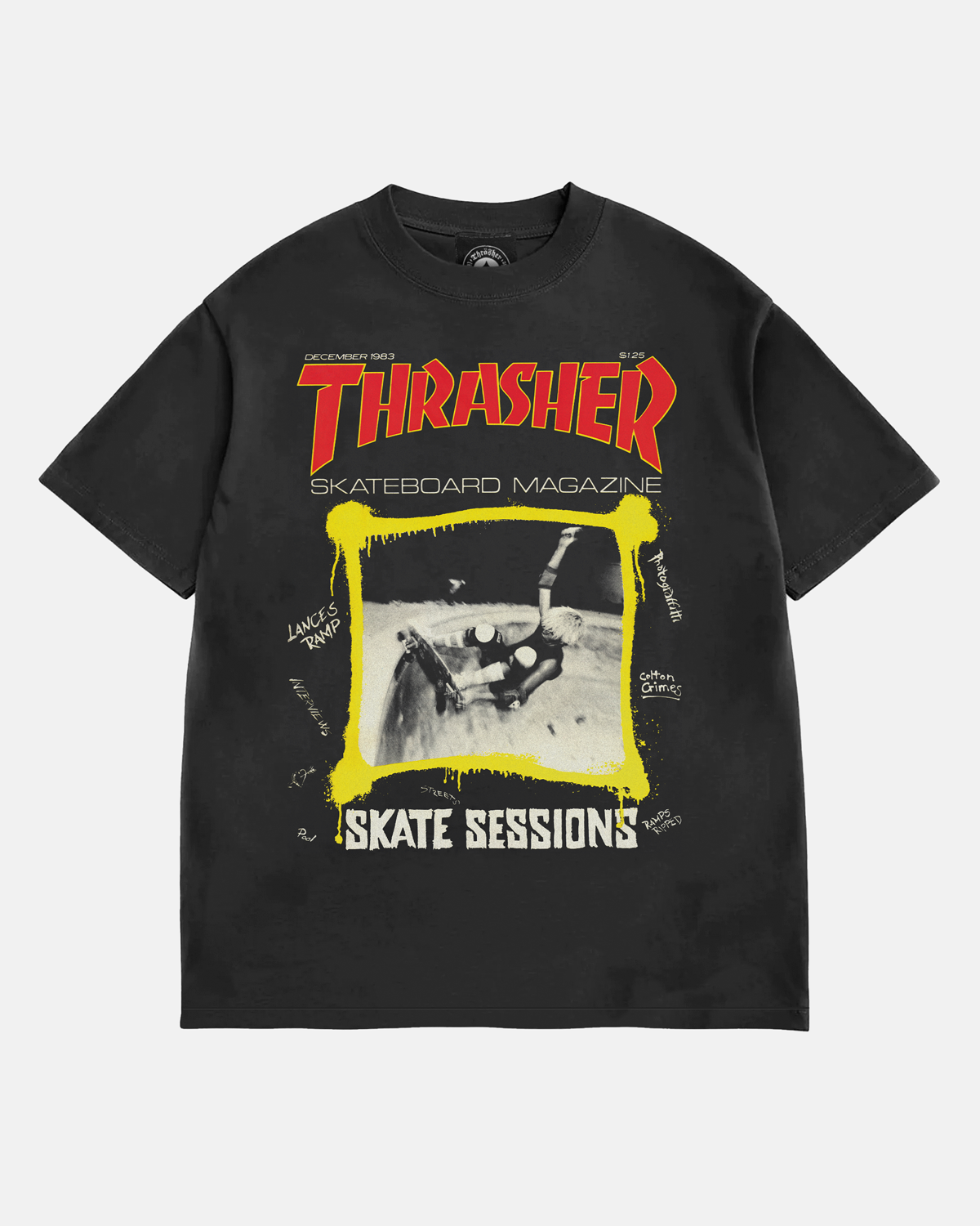 DECEMBER 1983 VINTAGE T-SHIRT - BLACk – Thrasher Magazine
