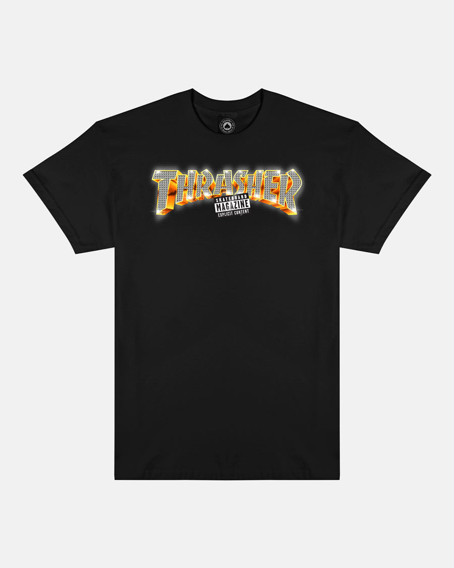 Shadowsロゴプリント Tシャツ 黒 XL キッズ Youth 半袖 テック Tシャツ Shadow Logo ブラック | アウトドア