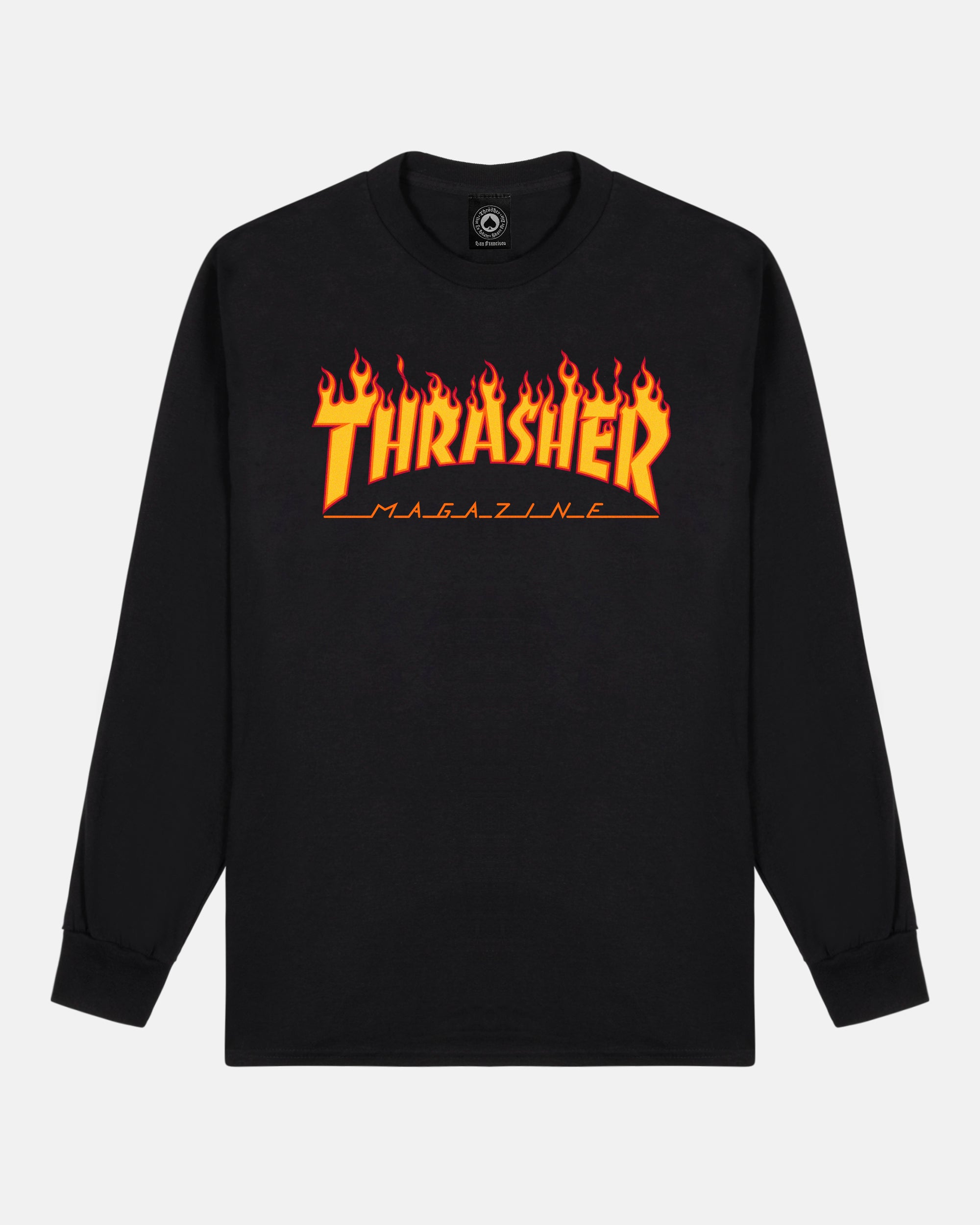 FLAME LONGSLEEVE BLACK1