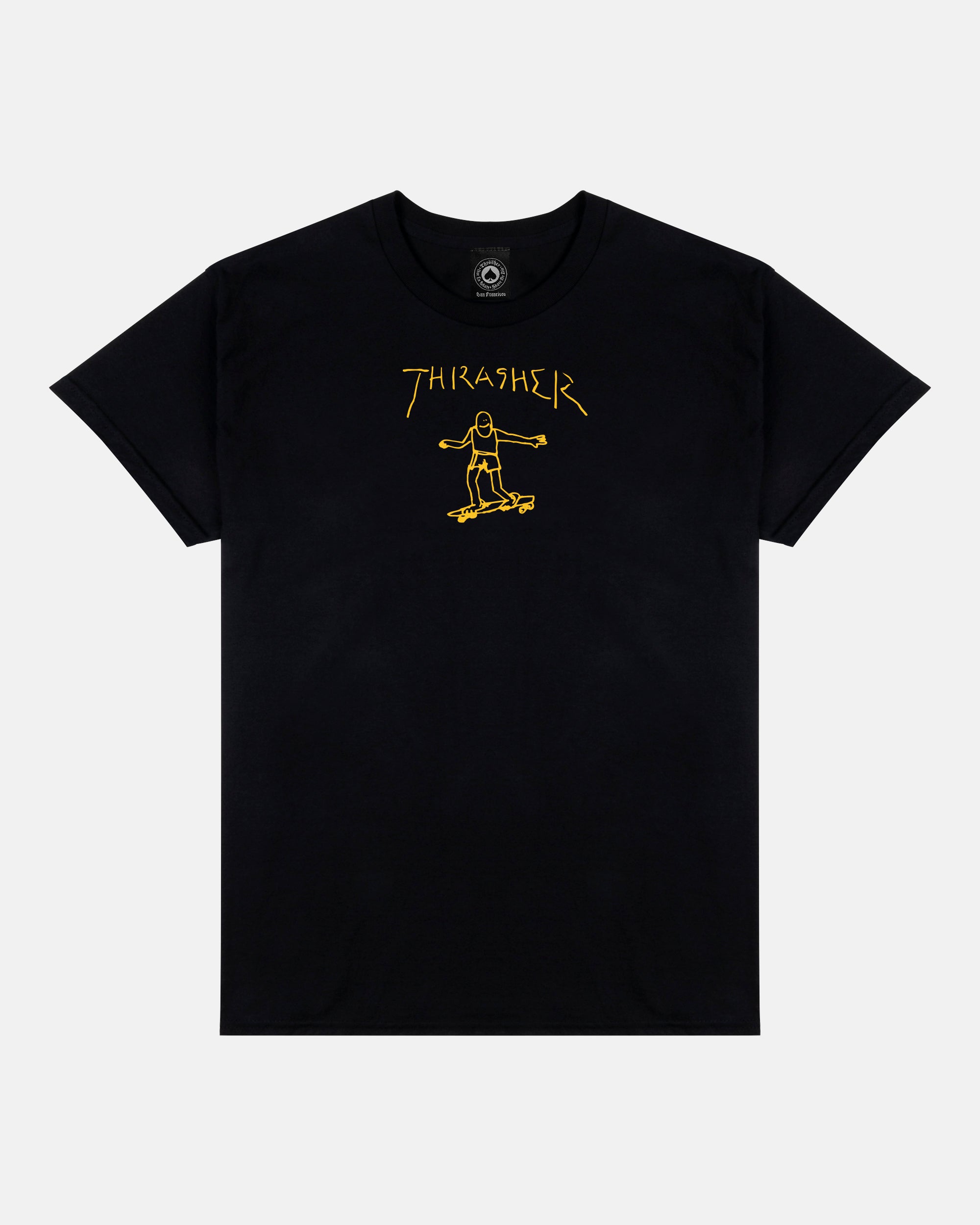 GONZ TSHIRT BLACK YELLOW – Thrasher Magazine