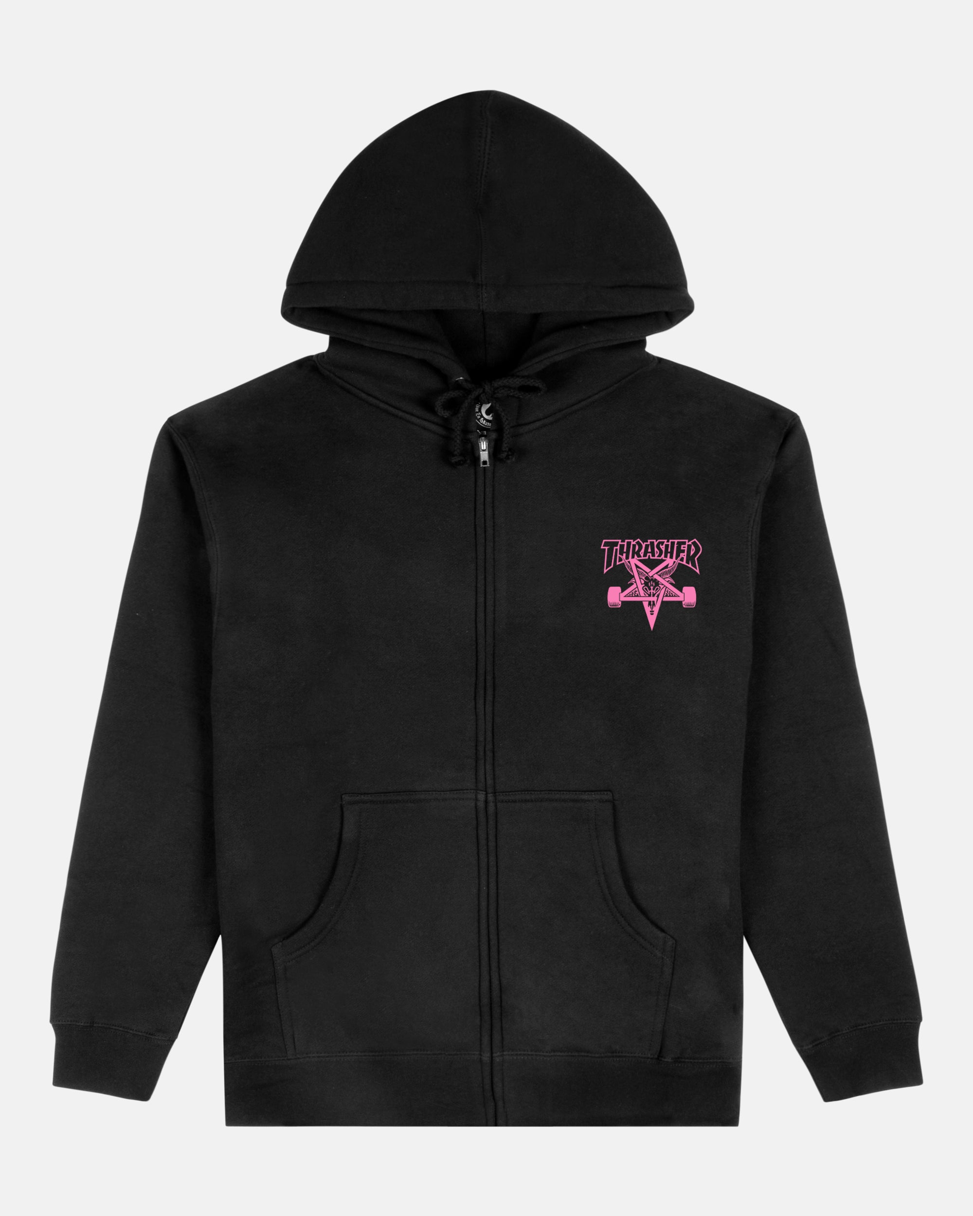 SKATEGOAT ZIP HOODIE BLACK/PINK