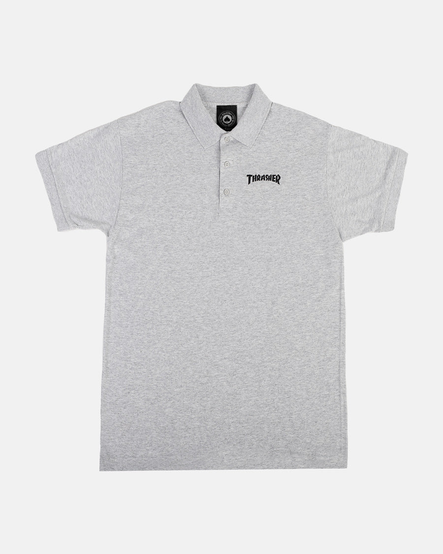 THRASHER POLO GREY