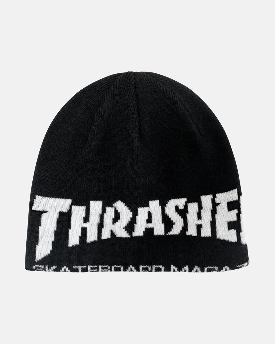 SKATE MAG - SKULLY BEANIE - BLACK – Thrasher Magazine