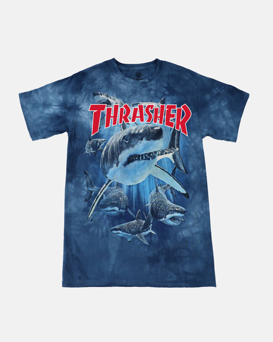 THRASHER SHARK T-SHIRT - BLUE – Thrasher Magazine