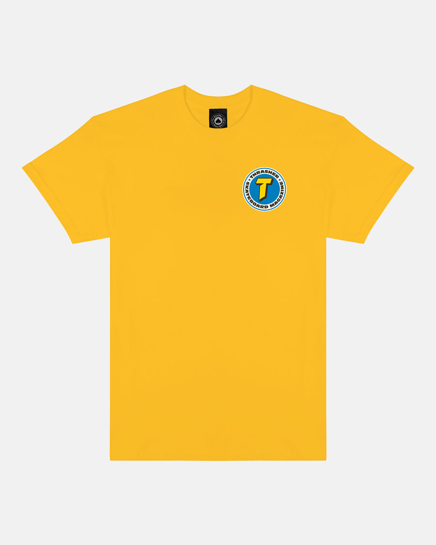 NUMBER 1 REDUX T-SHIRT - GOLD – Thrasher Magazine