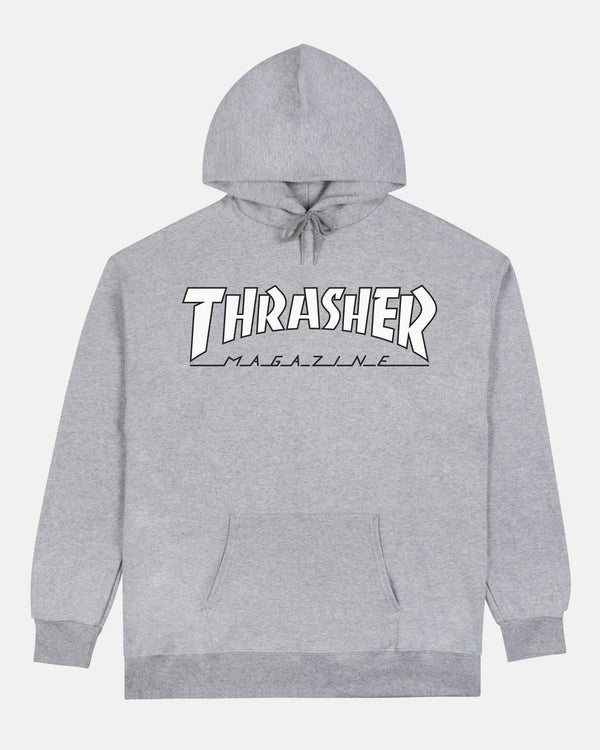 OUTLINED - HOODIE - GREY/WHITE