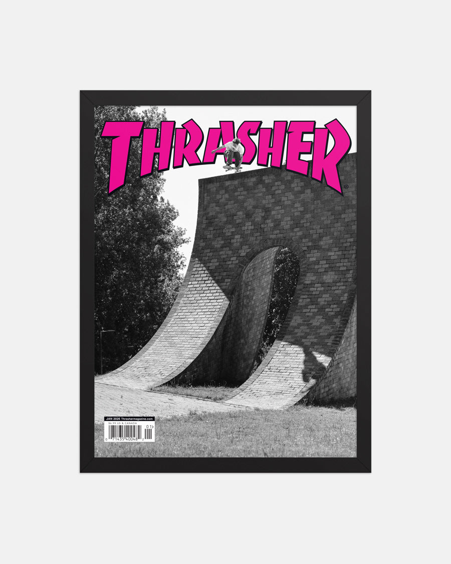 JANUARY 2026 COVER - FRAMED POSTER – Thrasher Magazine