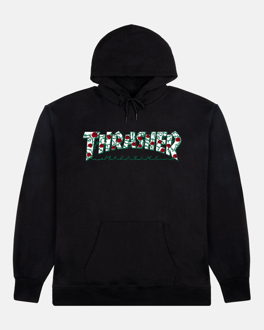 ROSES HOODIE - BLACK – Thrasher Magazine