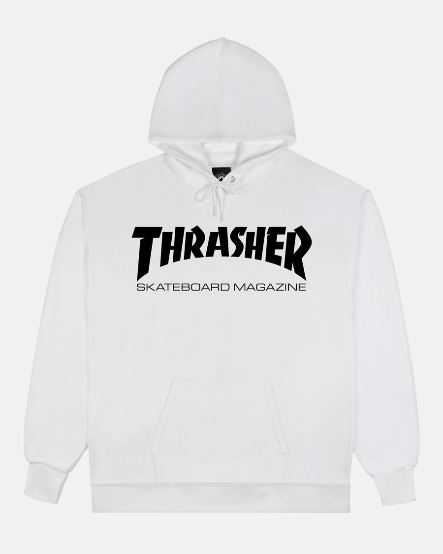 SKATE MAG - HOODIE - WHITE/BLACK – Thrasher Magazine