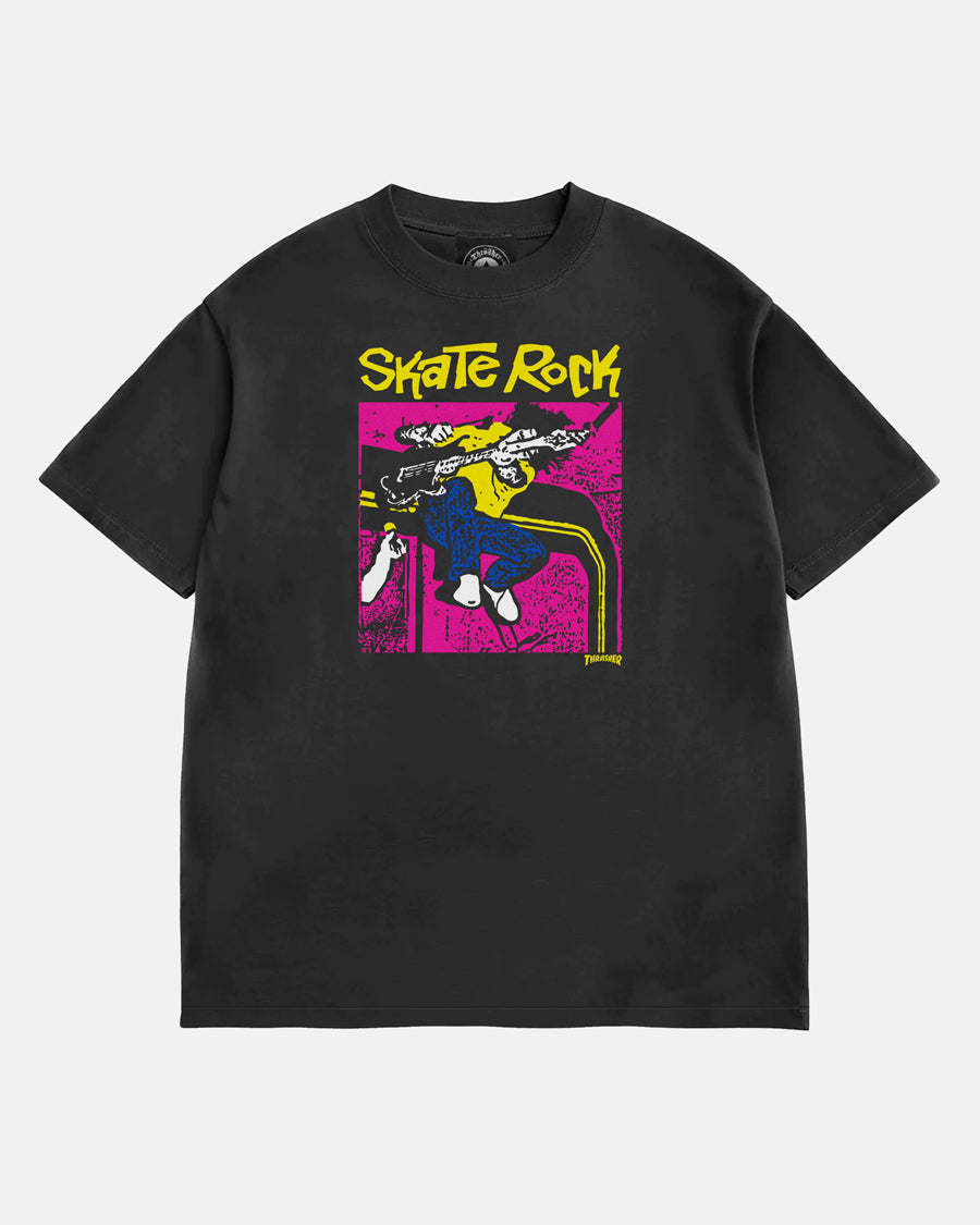 SKATE ROCK VOL. II - VINTAGE T-SHIRT - BLACK – Thrasher Magazine