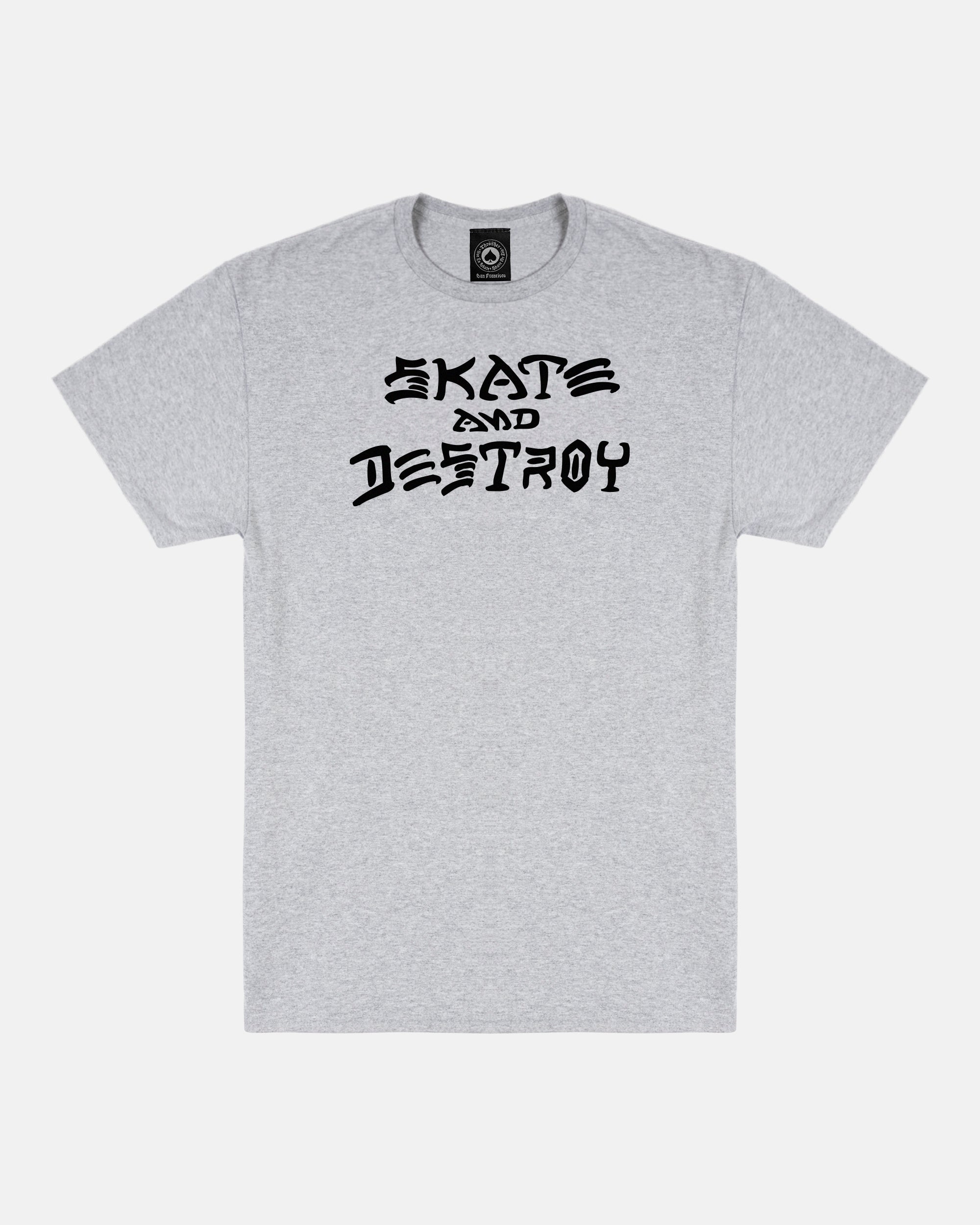 Thrasher Grey Skate and Destroy T-Shirt