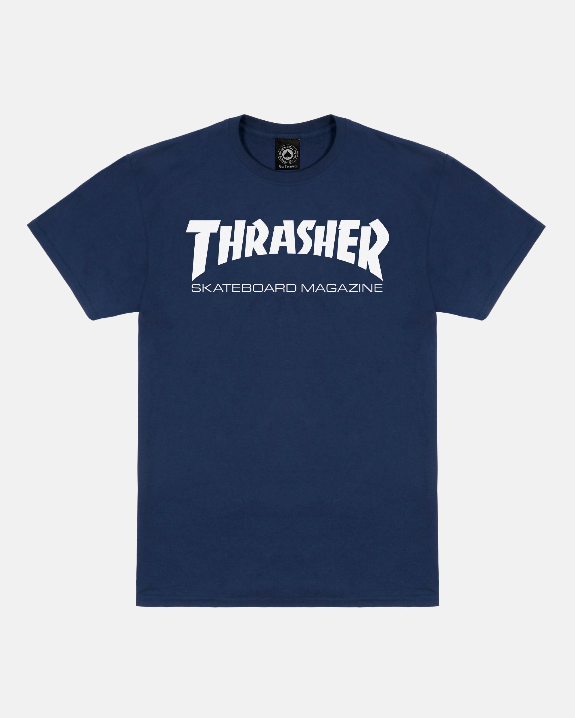Thrasher Skate Mag T-Shirt - Navy/White