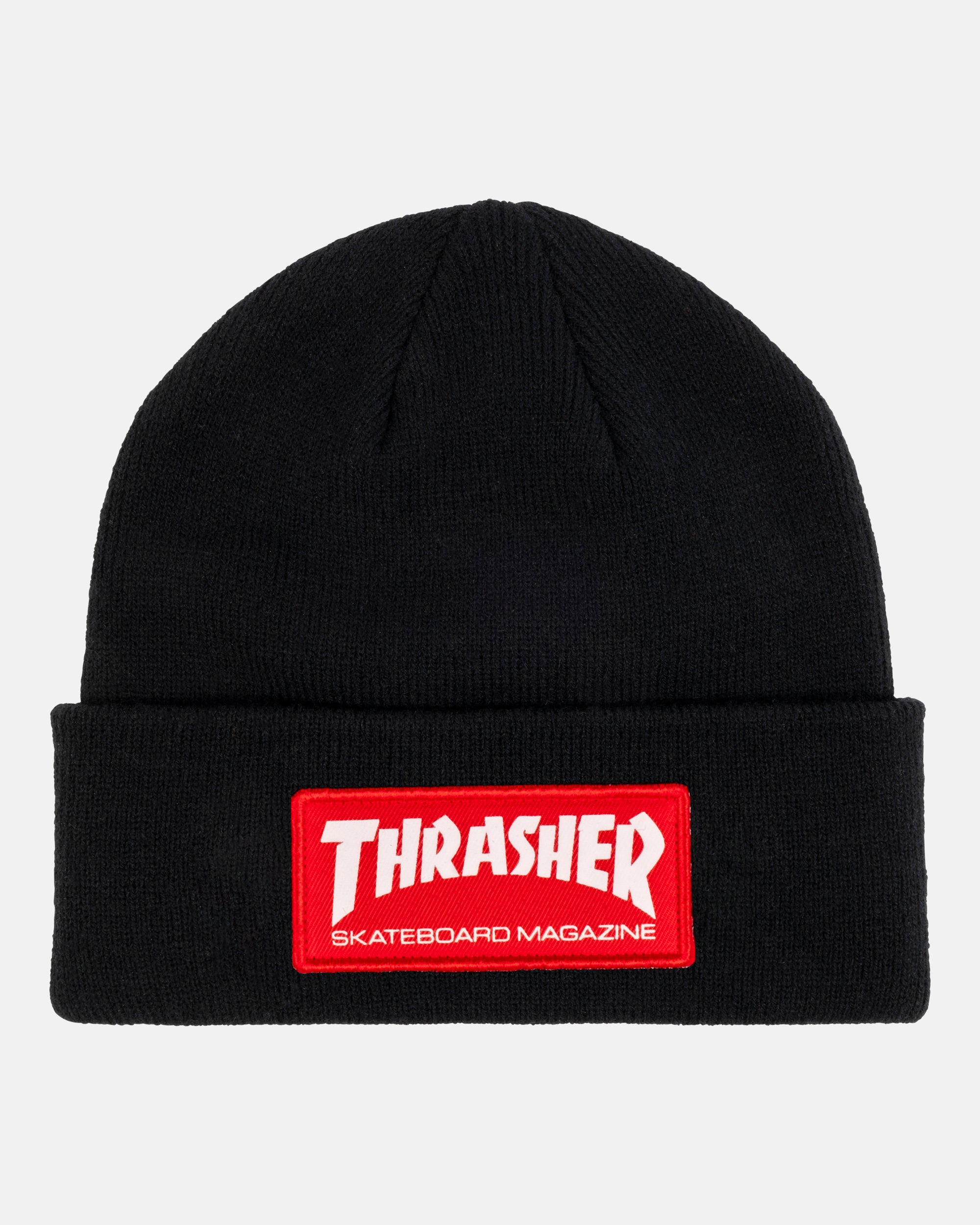 SKATE MAG PATCH BEANIE BLACK – Thrasher Magazine