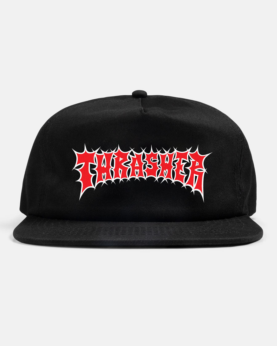 SPIKEY SNAPBACK - BLACK – Thrasher Magazine