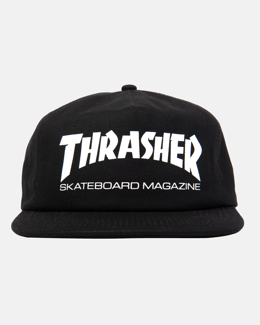 Thrasher Magazine Thrasher Hat Snapback Black And Yellow Thrasher