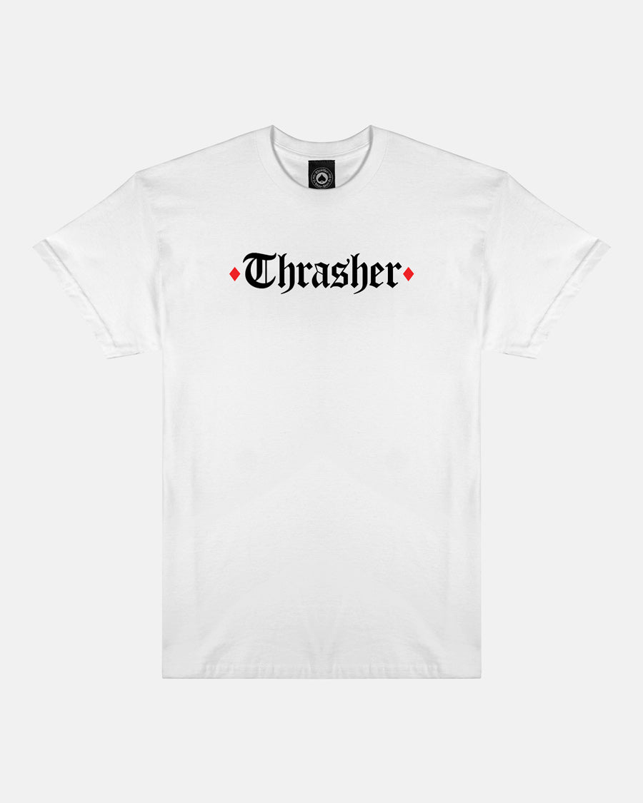 THRASHER X SPITFIRE - THE END OATH - T-SHIRT - WHITE – Thrasher
