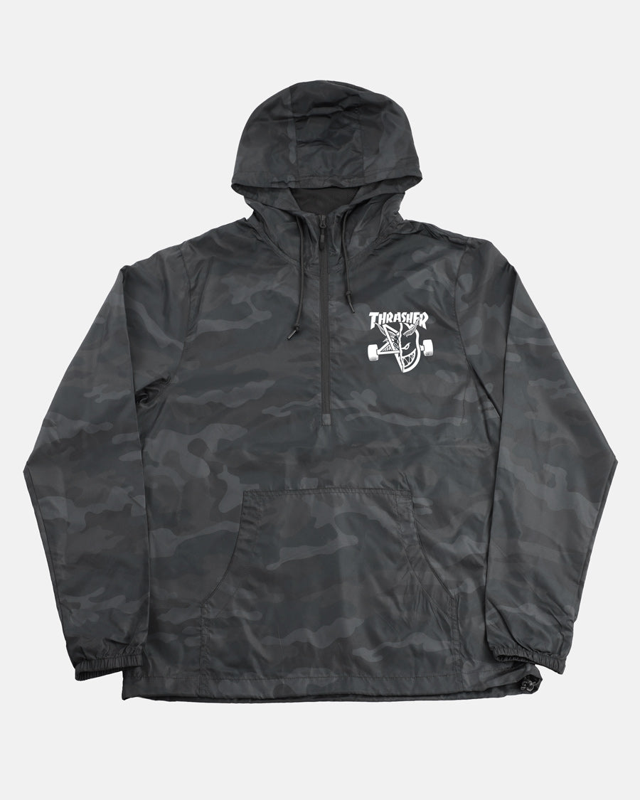 AA HARD WEAR × THRASHER / ジャケット/M/ポリエステル/BLK/カモフラ THRASHER X SPITFIRE - THRASH & BURN - ANORAK JACKET - BLACK CAMO