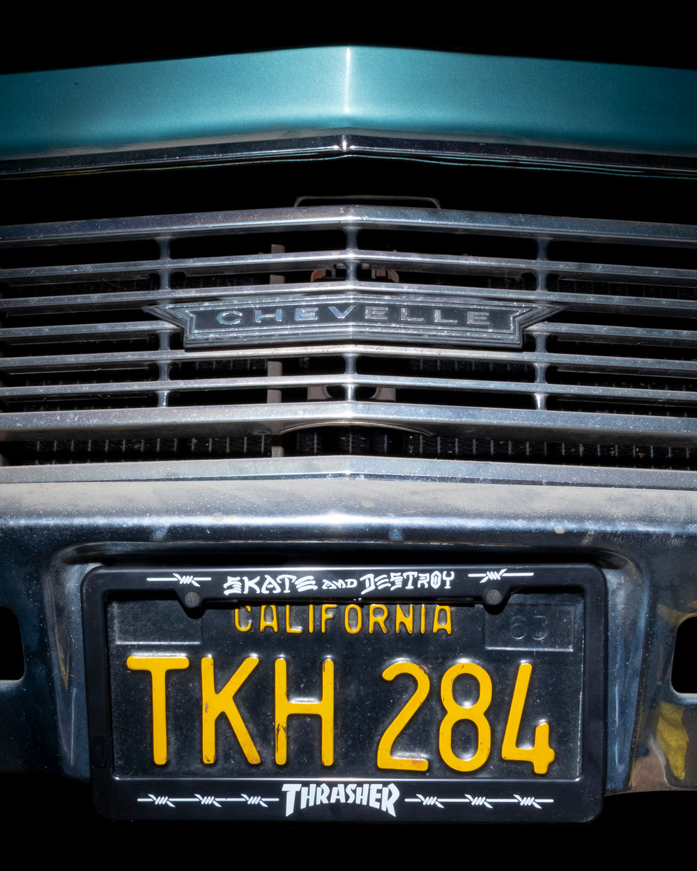 BARBED WIRE LICENSE PLATE COVER BLACK Thrasher Magazine