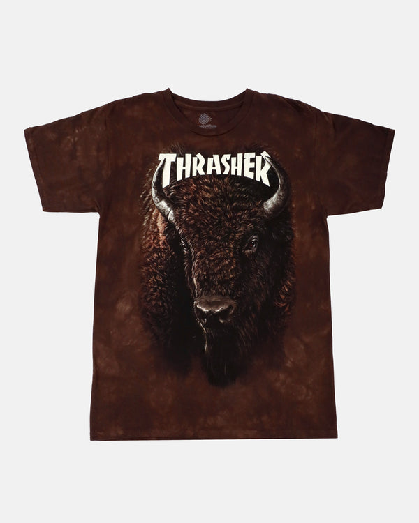 THRASHER BISON - T-SHIRT - BROWN