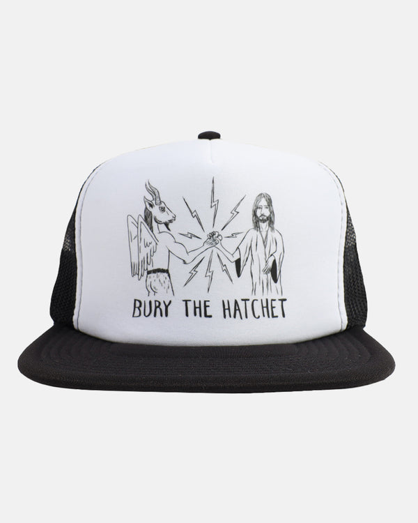 THRASHER X TOY MACHINE - B.T.H. - TRUCKER - BLACK/BLACK/WHITE