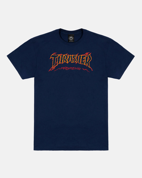 CRACKED BY EXTEENAGER - T-SHIRT - NAVY