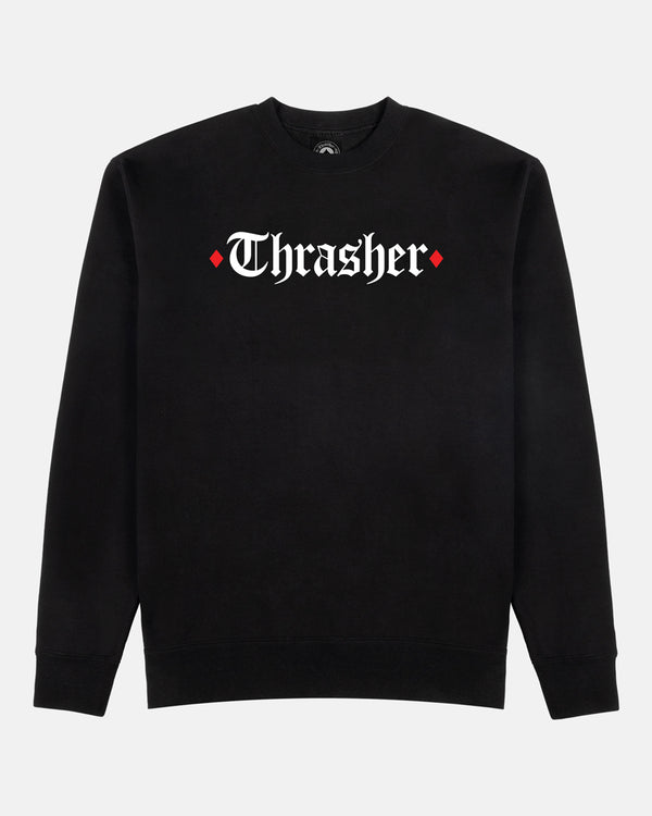 THRASHER X SPITFIRE - THE END OATH - CREWNECK - BLACK