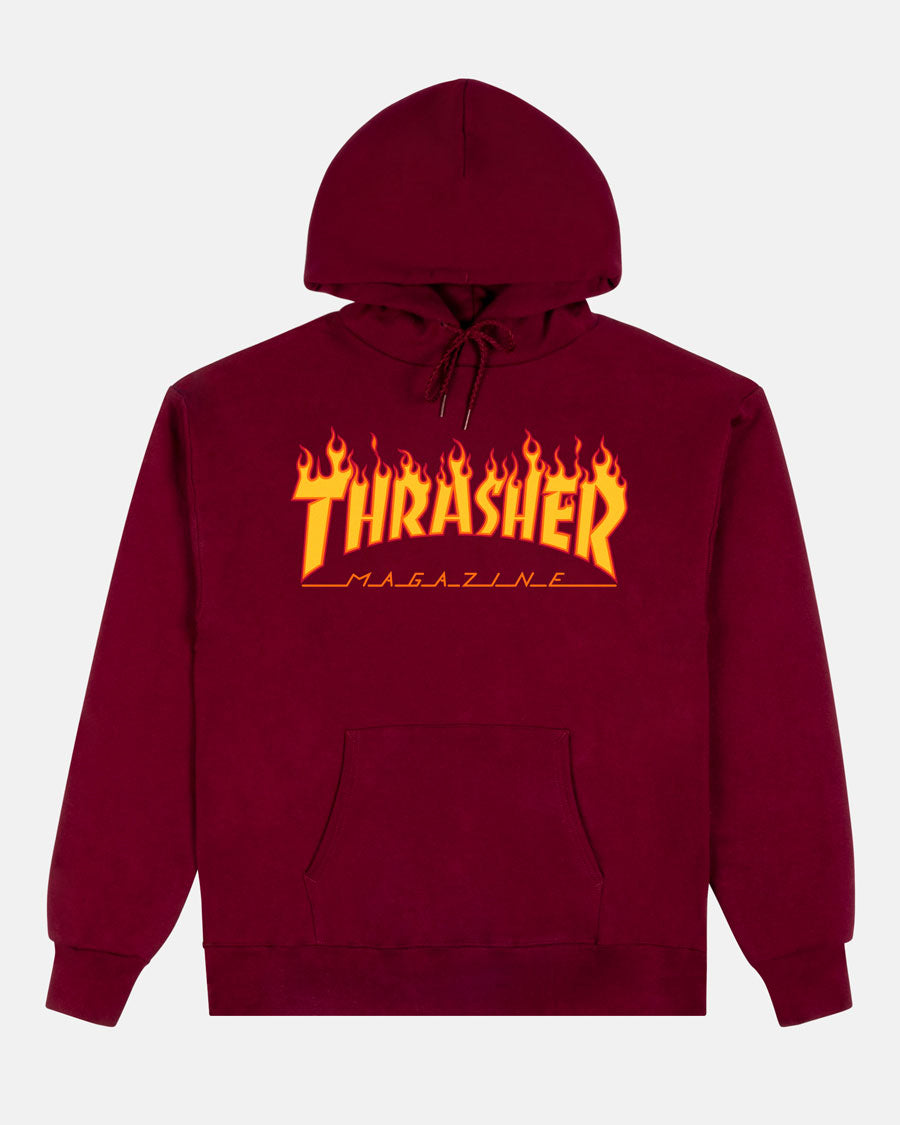 FLAME - HOODIE - MAROON
