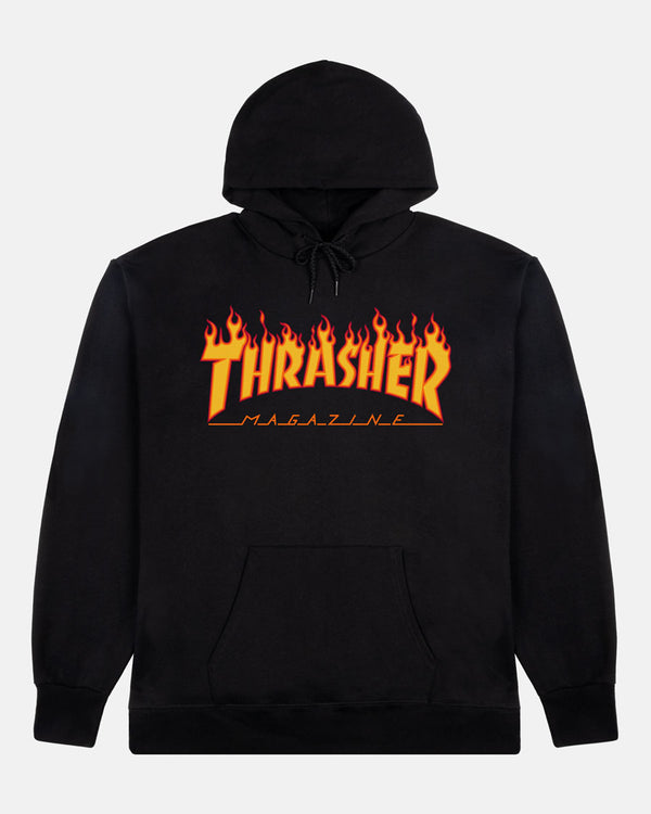 FLAME - HOODIE - BLACK