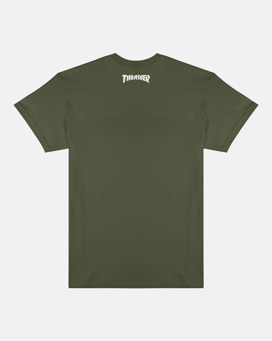 FORT MILEY BY MIKE GIGLIOTTI - T-SHIRT - ARMY GREEN – Thrasher