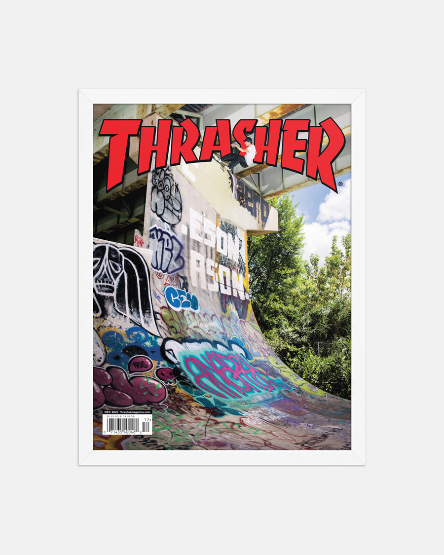 DECEMBER 2025 COVER - FRAMED POSTER – Thrasher Magazine