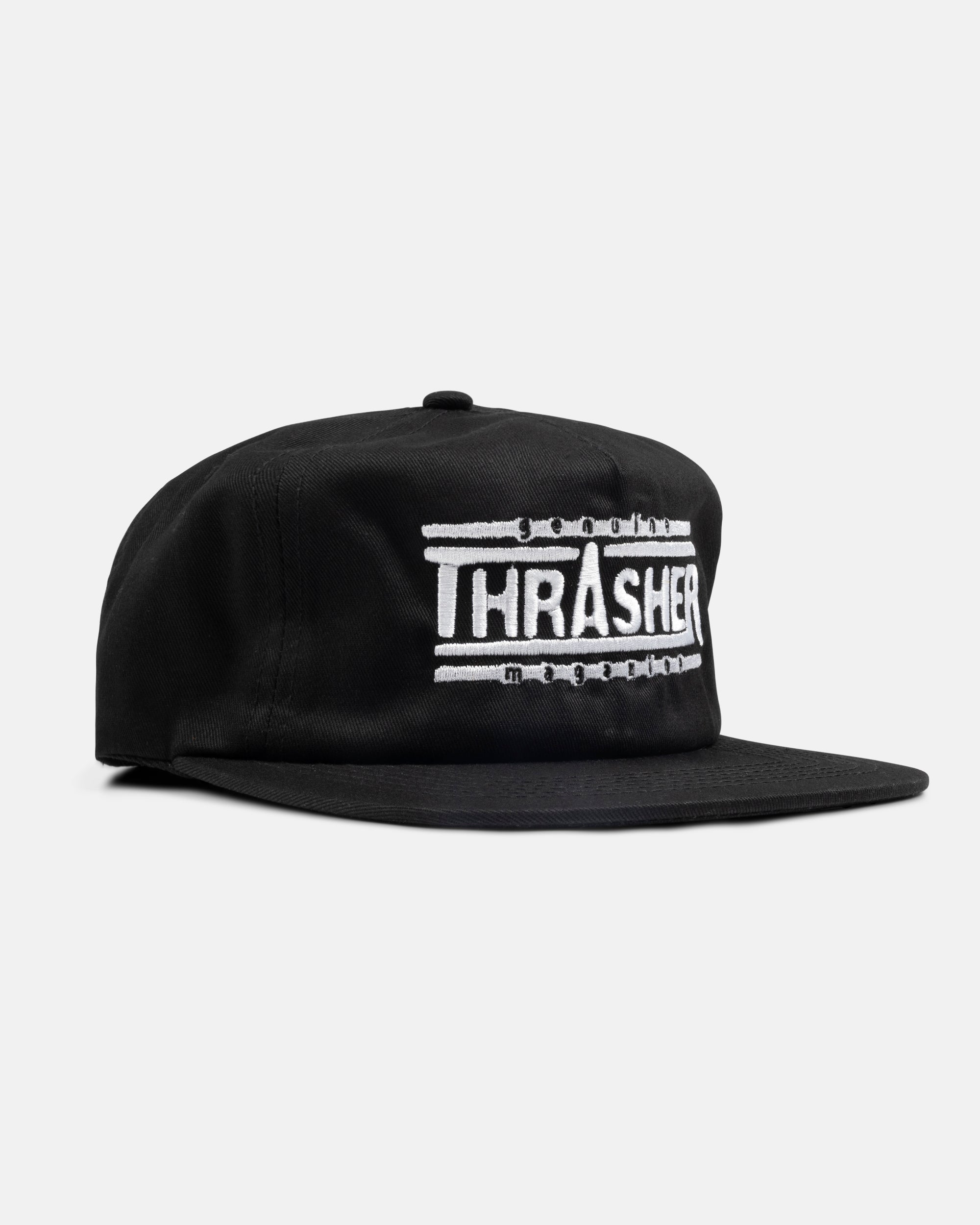 GENUINE - SNAPBACK - BLACK – Thrasher Magazine