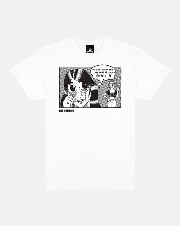 THRASHER X TOY MACHINE - GIRLFRIEND - T-SHIRT - WHITE