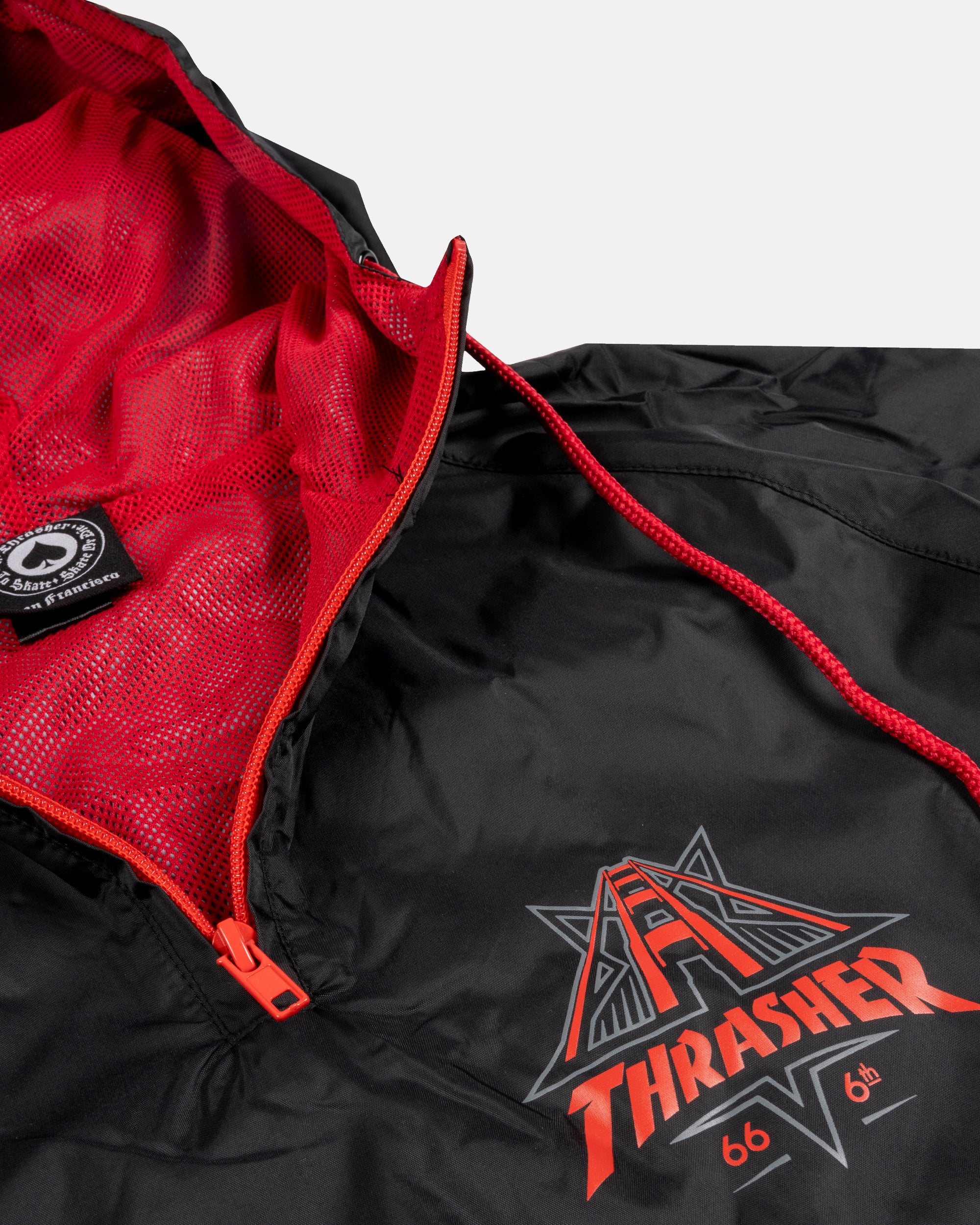 Black thrasher outlet windbreaker