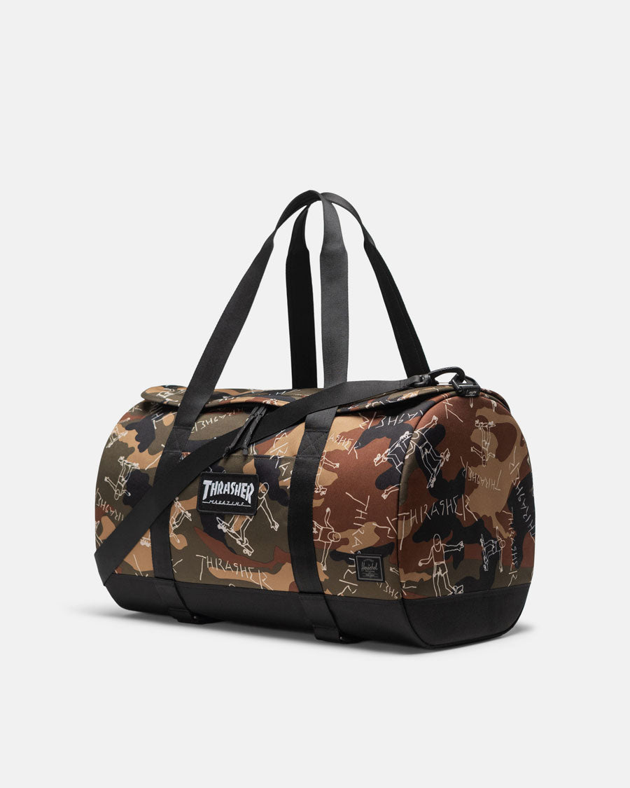 Thrasher Gonz Herschel Heritage™ Skate Duffle (WOODLAND CAMO)