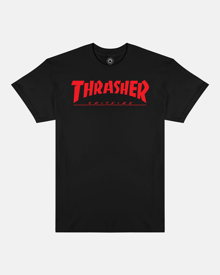 THRASHER X SPITFIRE - BIG HEAD JAKE - T-SHIRT - BLACK