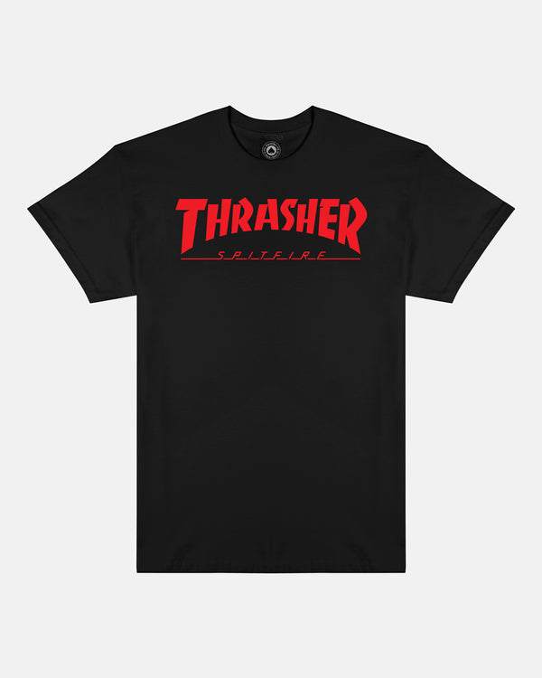 THRASHER X SPITFIRE - BIG HEAD JAKE - T-SHIRT - BLACK