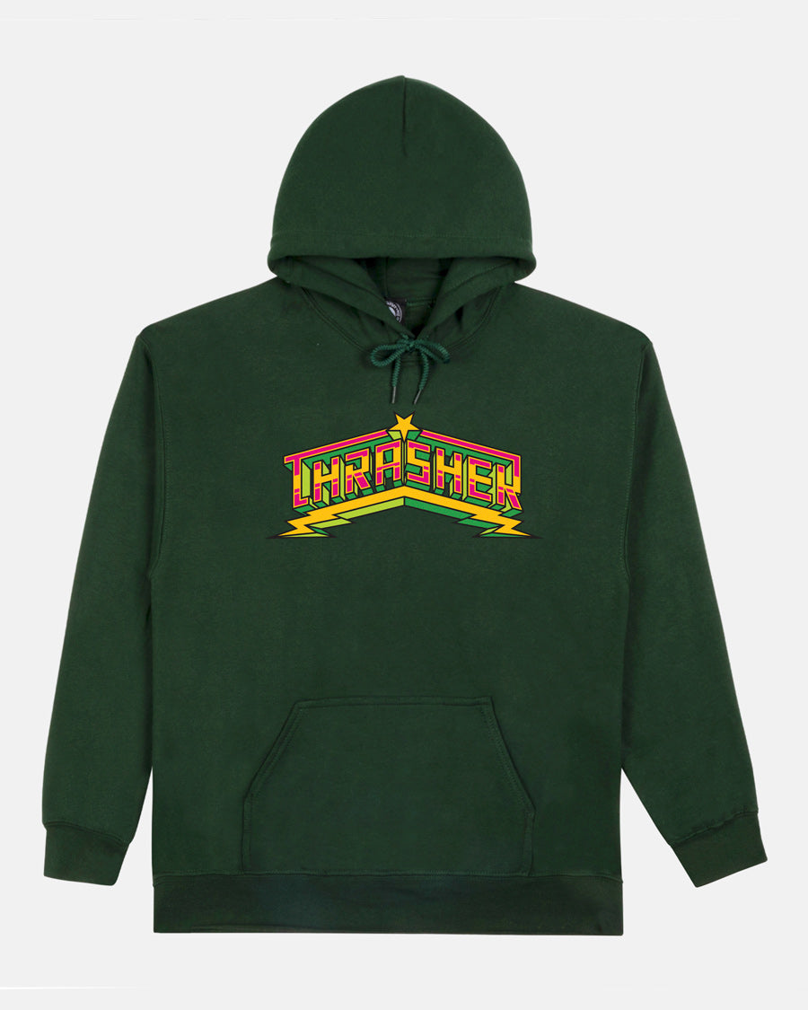 LUCHADORA - HOODIE - FOREST GREEN