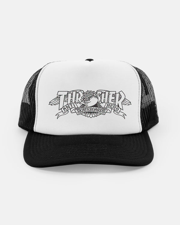 MAG BANNER - TRUCKER - BLACK/BLACK/WHITE
