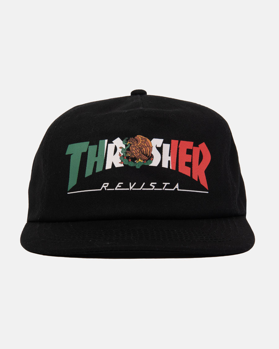 CASQUETTE SNAPBACK THRASHER NOIRE LOGO FLAMME BRODÉ NAN CASQUETTE SNAPBACK THRASHER NOIRE LOGO FLAMME BRODÉ NAN
