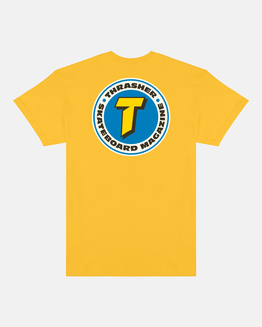 NUMBER 1 REDUX T-SHIRT - GOLD – Thrasher Magazine