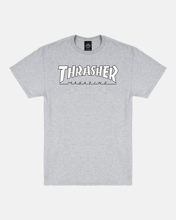 OUTLINED - TSHIRT - GREY / WHITE
