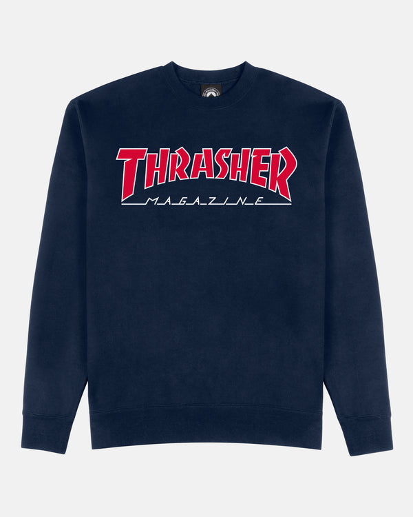 OUTLINED - CREWNECK - NAVY
