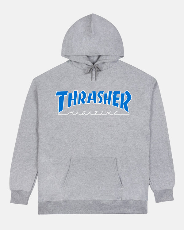 Heavyweight Sweatshirt Amazon Thrasher Hoodie FLAME HOODIE GREY