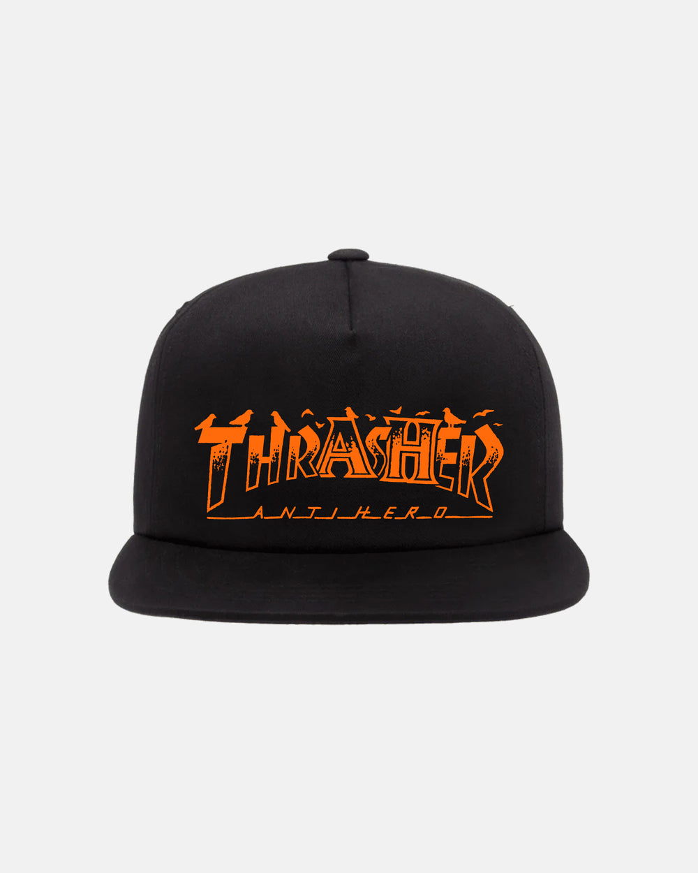 Thrasher X Antihero: PIGEON MAG SNAPBACK BLACK – Thrasher Magazine