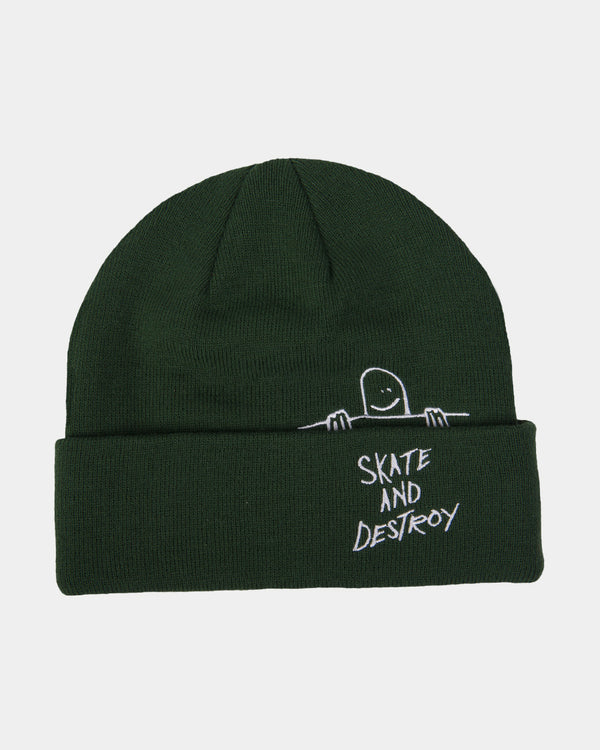 Gonz SAD Fold Beanie - Forest Green