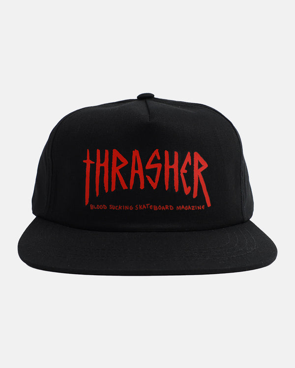 THRASHER X TOY MACHINE - SCRATCH - SNAPBACK - BLACK