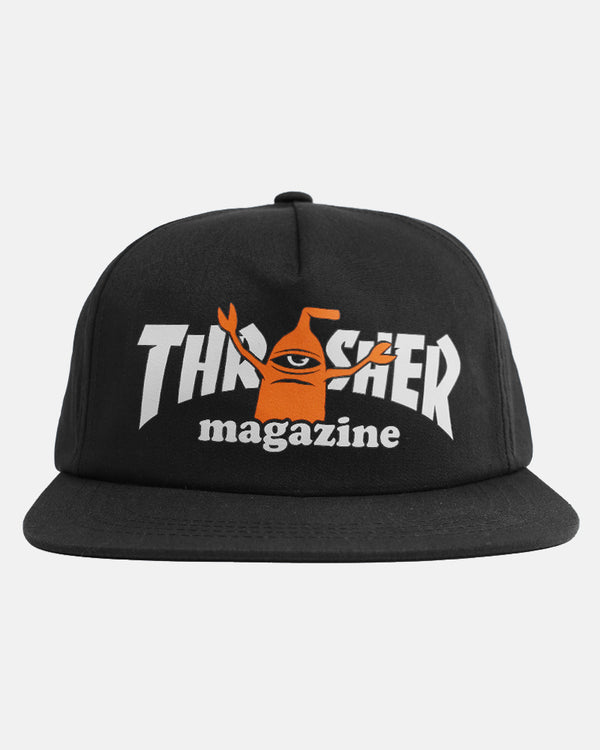 THRASHER X TOY MACHINE - SECT - SNAPBACK - BLACK