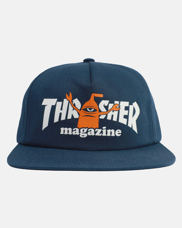 THRASHER X TOY MACHINE - SECT - SNAPBACK - NAVY