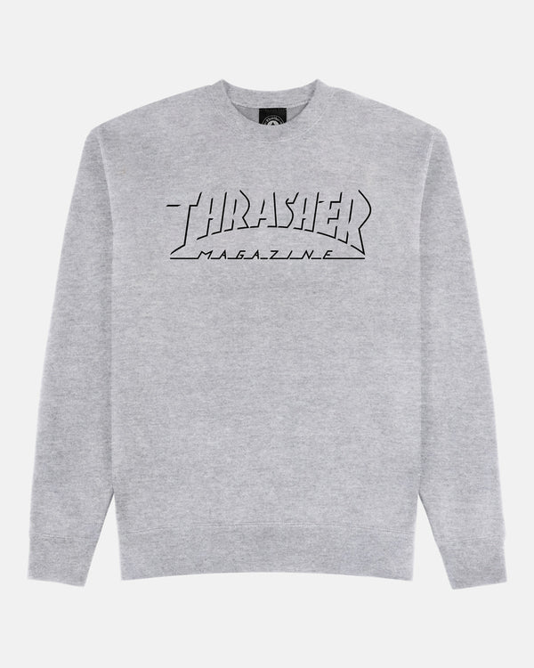 SHADOW MAG LOGO - CREWNECK - SPORT GREY
