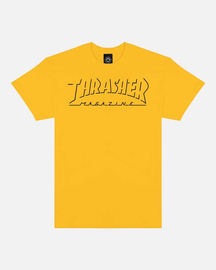 SHADOW MAG LOGO - T-SHIRT - GOLD